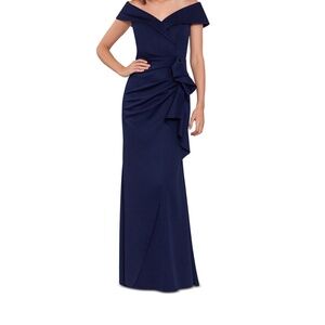 Off-The-Shoulder Ruffle Gown